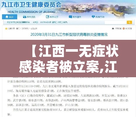 【江西一无症状感染者被立案,江西1无症状转确诊行动轨迹】 【江西一无症状感染者被立案,江西1无症状转确诊行动轨迹】