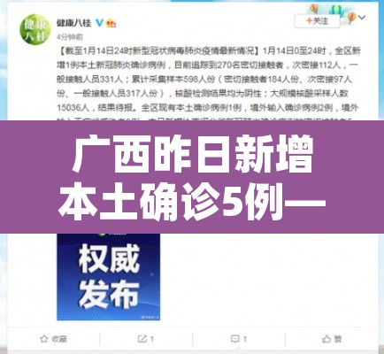 广西昨日新增本土确诊5例—(广西昨日新增本土确诊5例是哪里的) 广西昨日新增本土确诊5例—(广西昨日新增本土确诊5例是哪里的)