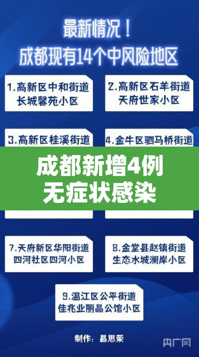成都新增4例无症状感染者详情 → 成都新增确诊5例