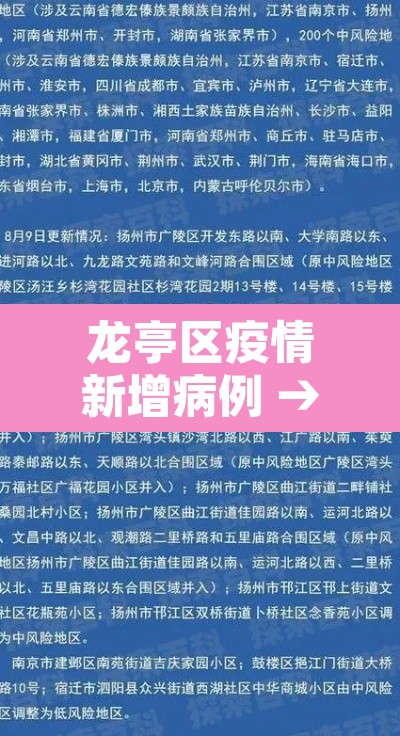 龙亭区疫情新增病例 → 龙亭区疫情新增病例详情