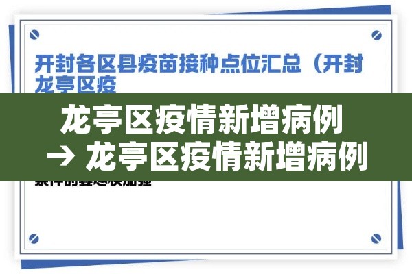 龙亭区疫情新增病例 → 龙亭区疫情新增病例详情