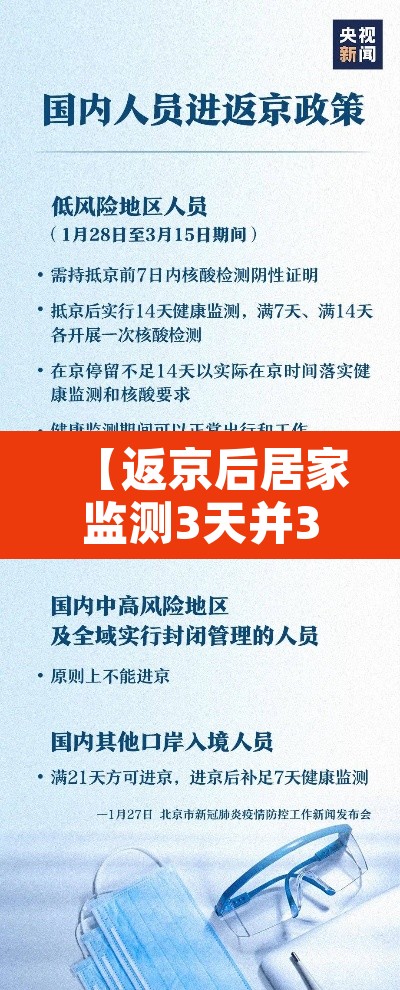 【返京后居家监测3天并3天2检·返京14天居家健康监测】 【返京后居家监测3天并3天2检·返京14天居家健康监测】