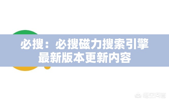 必搜：必搜磁力搜索引擎最新版本更新内容