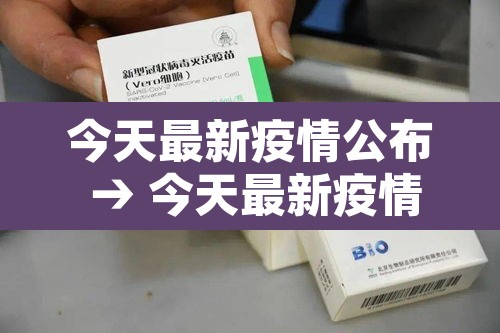 今天最新疫情公布 → 今天最新疫情全国数据