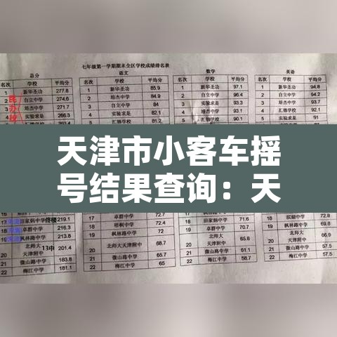 天津市小客车摇号结果查询：天津市小汽车摇号查询?