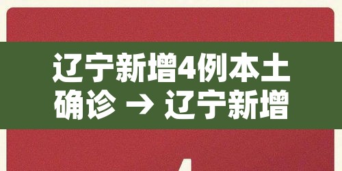 辽宁新增4例本土确诊 → 辽宁新增4例本土确诊病例行动轨迹