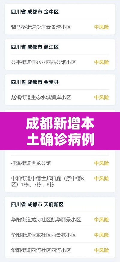 成都新增本土确诊病例4例—(成都新增确诊病例行动轨迹) 成都新增本土确诊病例4例—(成都新增确诊病例行动轨迹)