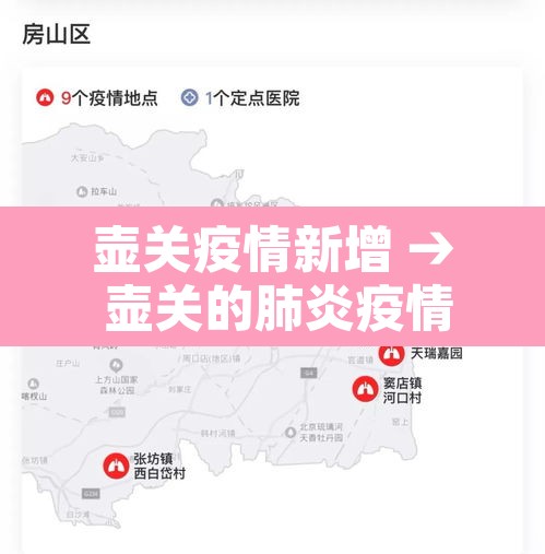 壶关疫情新增 → 壶关的肺炎疫情 壶关疫情新增 → 壶关的肺炎疫情