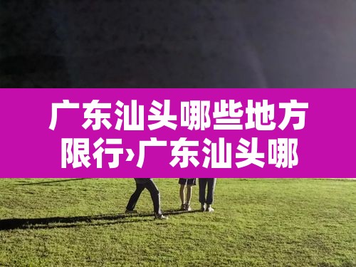 广东汕头哪些地方限行›广东汕头哪些地方限行了