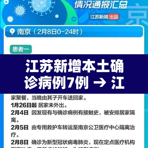 江苏新增本土确诊病例7例 → 江苏新增本土确诊病例7例是哪里的 江苏新增本土确诊病例7例 → 江苏新增本土确诊病例7例是哪里的