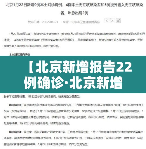 【北京新增报告22例确诊·北京新增25例确诊病例,累计确诊253例】 【北京新增报告22例确诊·北京新增25例确诊病例,累计确诊253例】