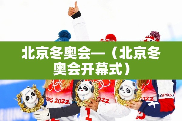 北京冬奥会—(北京冬奥会开幕式)