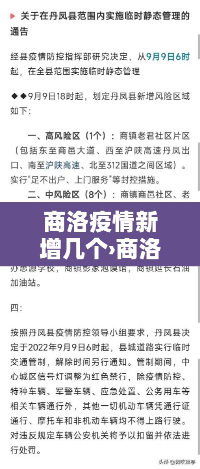 商洛疫情新增几个›商洛新增1例新冠肺炎