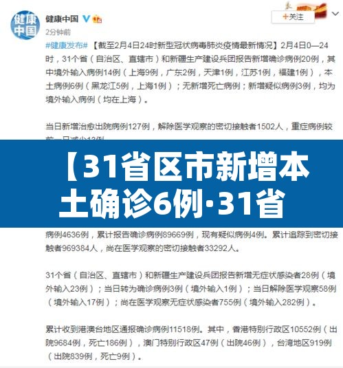【31省区市新增本土确诊6例·31省区市新增本土确诊69例】 【31省区市新增本土确诊6例·31省区市新增本土确诊69例】