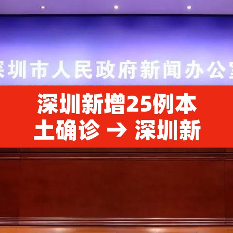 深圳新增25例本土确诊 → 深圳新增20例本土确诊