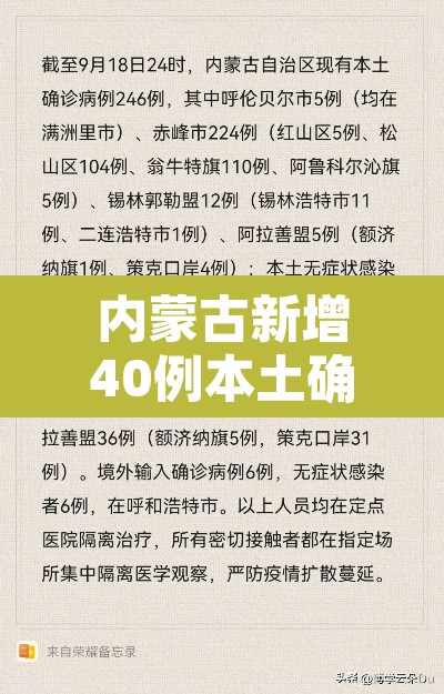 内蒙古新增40例本土确诊病例 → 内蒙古新增7例确诊34例 内蒙古新增40例本土确诊病例 → 内蒙古新增7例确诊34例