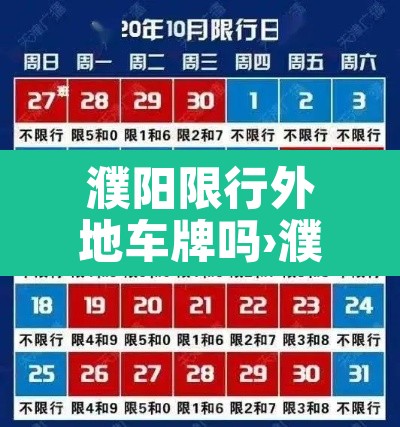 濮阳限行外地车牌吗›濮阳市限行外地车辆吗? 濮阳限行外地车牌吗›濮阳市限行外地车辆吗?