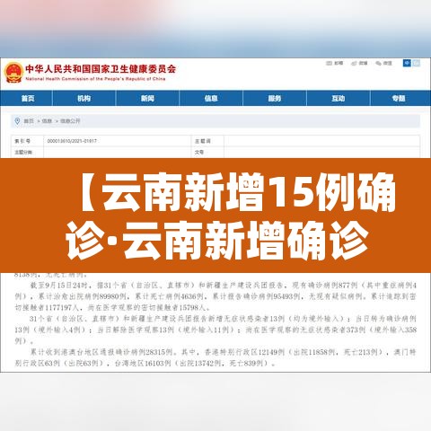 【云南新增15例确诊·云南新增确诊十五例】 【云南新增15例确诊·云南新增确诊十五例】