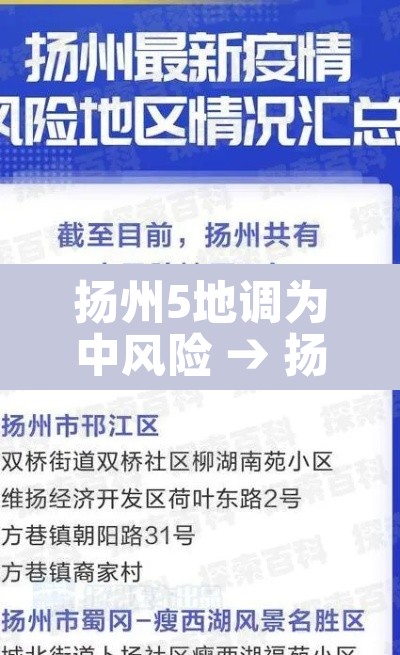 扬州5地调为中风险 → 扬州15地中风险
