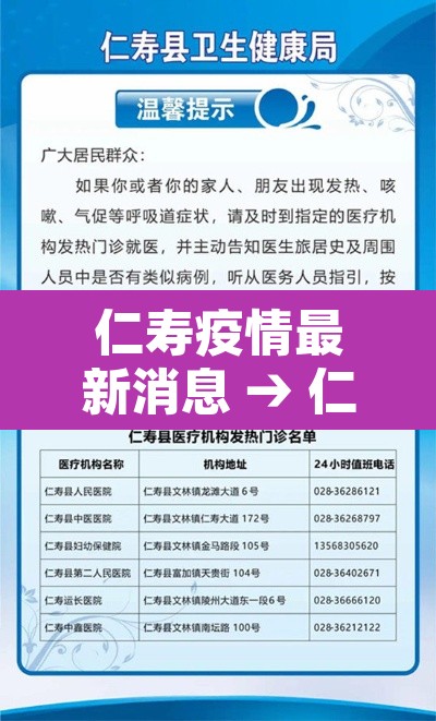 仁寿疫情最新消息 → 仁寿疫情最新情况发布10月