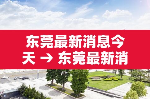 东莞最新消息今天 → 东莞最新消息今天疫情