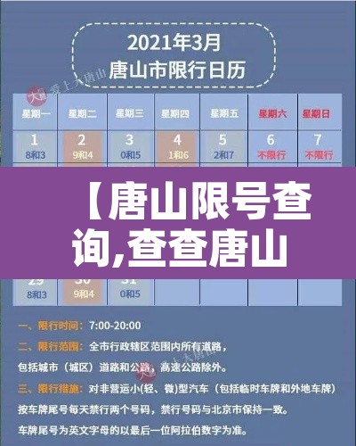 【唐山限号查询,查查唐山限号】