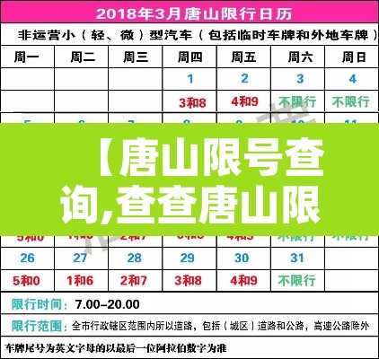 【唐山限号查询,查查唐山限号】