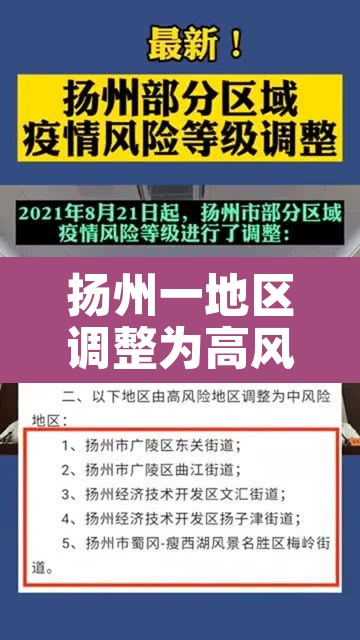 扬州一地区调整为高风险:扬州1地调整为高风险 扬州一地区调整为高风险:扬州1地调整为高风险