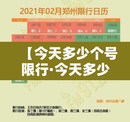 【今天多少个号限行·今天多少号限号】