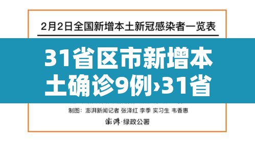 31省区市新增本土确诊9例›31省区市新增本土确诊42例 31省区市新增本土确诊9例›31省区市新增本土确诊42例
