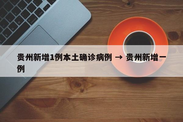 贵州新增1例本土确诊病例 → 贵州新增一例