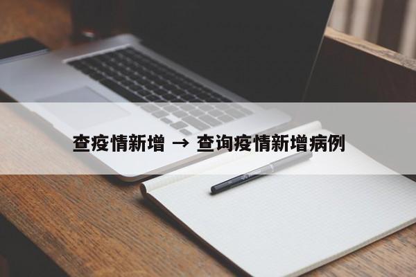 查疫情新增 → 查询疫情新增病例
