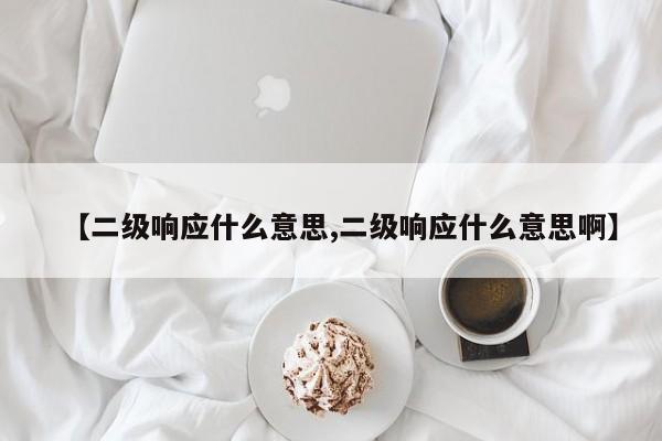 【二级响应什么意思,二级响应什么意思啊】